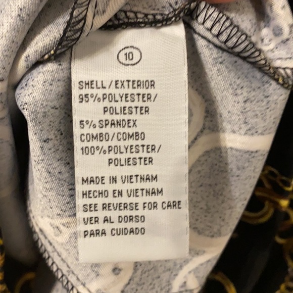 Shelby & Palmer Gold/Black Dress Size 10 - Picture 6 of 7